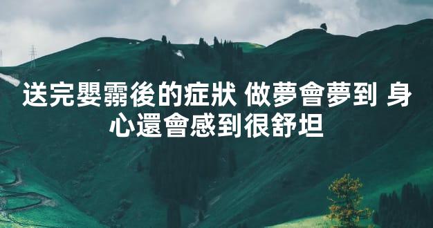 送完嬰霛後的症狀 做夢會夢到 身心還會感到很舒坦